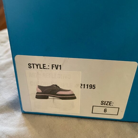 LAST - NEW Fluevog Fresh Vogs FV1 Vintage Style Lace Ups Purple Size 6 SOLD OUT - Picture 15 of 15